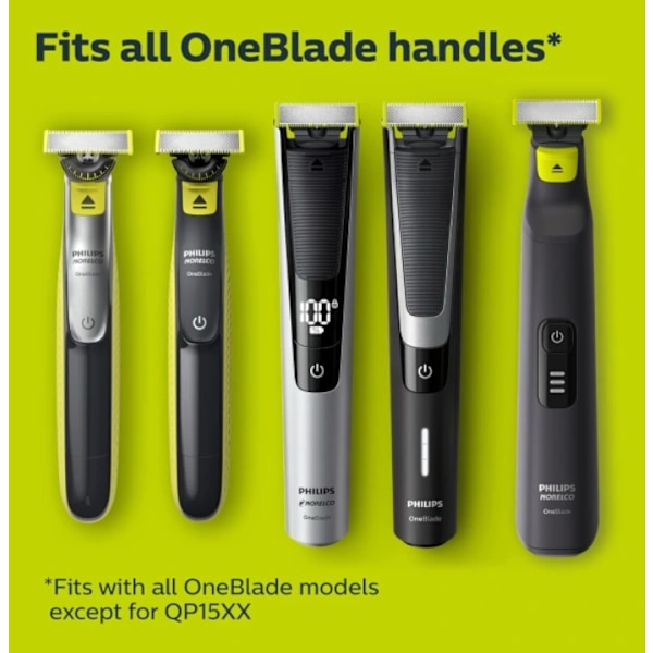 3-pack 360 rakblad kompatibla med Philips OneBlade Ersättning