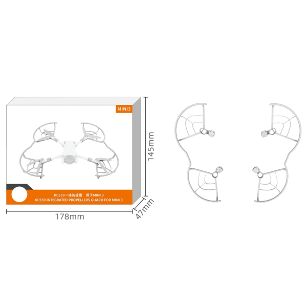 L?tta Propeller Guard Skyddsringar Protectors f?r Mini 3 Flight L?tta Propeller Shields f?r nyb?rjare