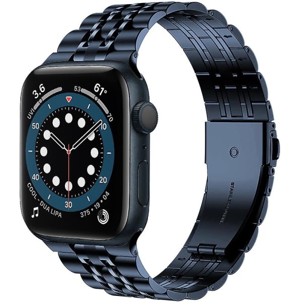 Kompatibel med Apple Watch Armband 45mm 44mm 42mm, Rostfritt st?l watch , Damer M?n Metal Band Kompatibel f?r Iwatch Series 7 6 5 4 3
