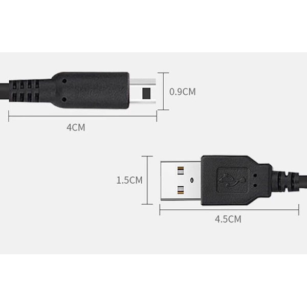 USB-oplader 1,2 m kabeloplader datakabel udskiftning til Nintendo DSi NDSI 3DS 2DS XL/LL Ny 3DSXL/3DSLL 2dsxl 2dsll Game Stream Line