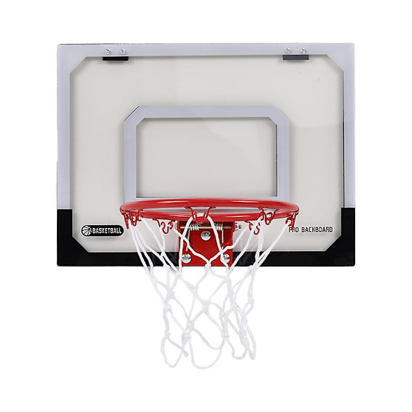 Kid Transparent Basketball Hoop Backboard Adjustable Height Hanging Wall