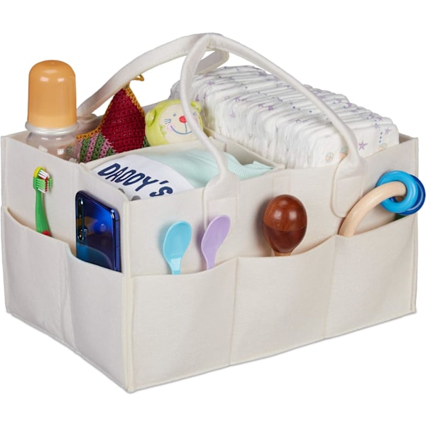 Baby Caddy 11 Compartment Removable Divider Portable Felt Bag