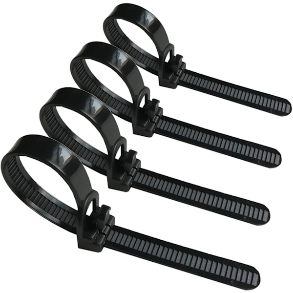 [50 Pieces] Reusable Cable Ties,  Nylon Heavy Duty Zip Ties Mini Flexible Cable Tidies Slipknot Straps(Black)