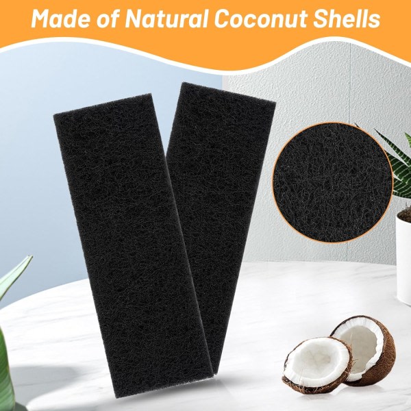 5 st takfläktfilter - aktivt kokosnötskal Kolluftfilter, filter för fläktblad, enkel installation, håll luften fräsch för kök i hemmet i sovrummet O