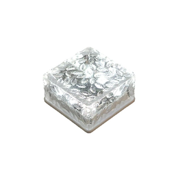 Solcellsdriven LED-isbitljus Imitation Glas Utomhus Innergård Golvtegel Ljus Trädgård Landskapsdekoration Underjordiskt Ljus Campingljus (six sides can be spliced)##