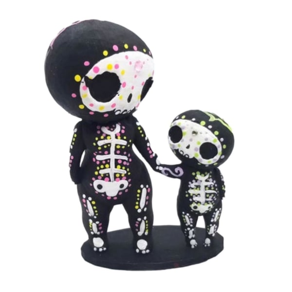 Sugar Skull Coulp statyetter Bordsdekor Handhantverk Resin Ornament