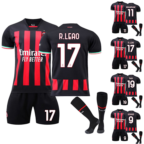 Børnefodbold MADRID Milan Hjemmefodbold Træningssæt & Strømper - Spot Salg 17 17 17 22#