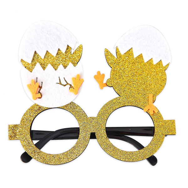 Påskglasögon för barn Plasitc påskäggsglasögon Chick Bunny Glasögon Glad påsk Fotograferande rekvisita