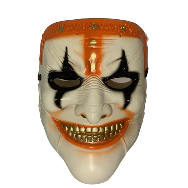 Kaninbjörn Halloween V målad dekoration läskig mångfärgad tänder Momo mask black One Size