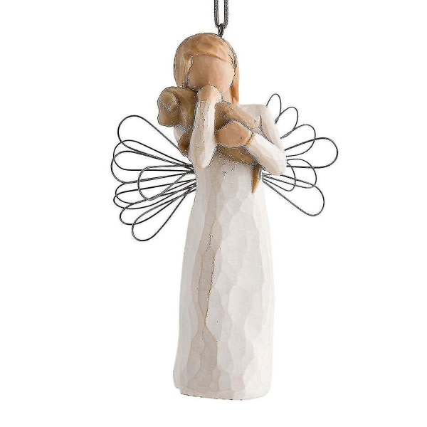 Willow Tree Angel Of Friendship Ornament, skulpterad handm?lad figur Cherry