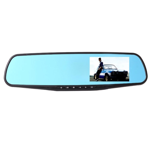 Hd 1080P 2,8" LCD-sk?rm Spegel Dashkamera Videoinspelare Night Vision Dvr Cherry