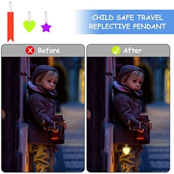 15 stk Reflektorer Børnesikkerhed Reflektor Vedhæng Reflektor Vedhæng Skoletasker