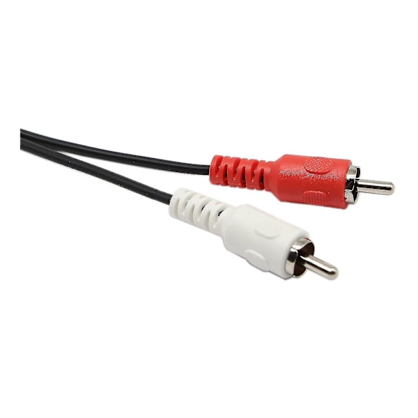 Din 5-polet til RCA-kabel, 1ft 5-polet Din-hunstik til 2 RCA-hanstik lydkabel