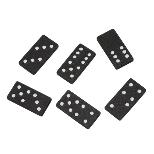 Traditionellt Domino-spel - 28 delar plus tr?l?da och skjutlock Barn och vuxna f?rg Svart