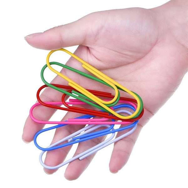 30 x 4 inch paper clips jumbo paper clips (rust proof, mul