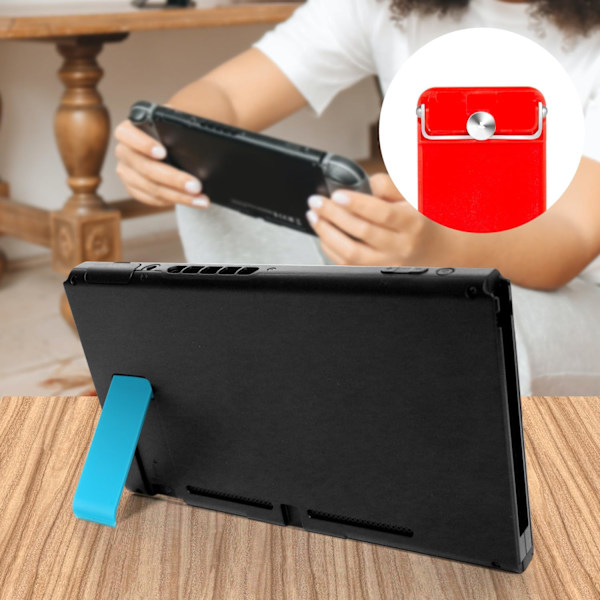 6 stk. Stativ for Nintendo Switch, Kickstand for Switch Reservedel Ryggstøtte Reservedel Stativ Kompatibel med Switch & Nintendo Konsol (6 Farger)