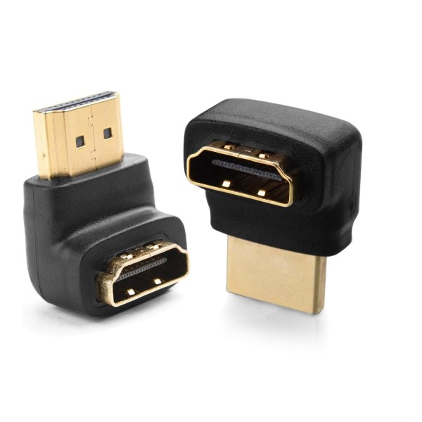 270 graders & 90 graders vinklad HDMI Adapter Combo Pack - rätvinklad HDMI med 4K & HDR