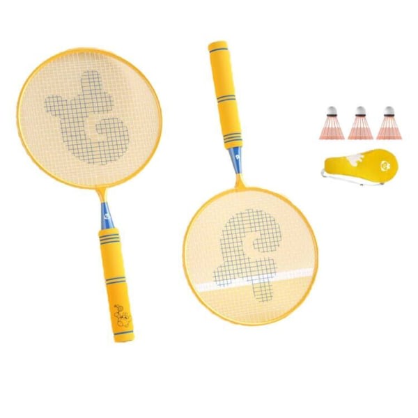 Badmintonracket f?r barn med badmintonbollar Yellow Cherry