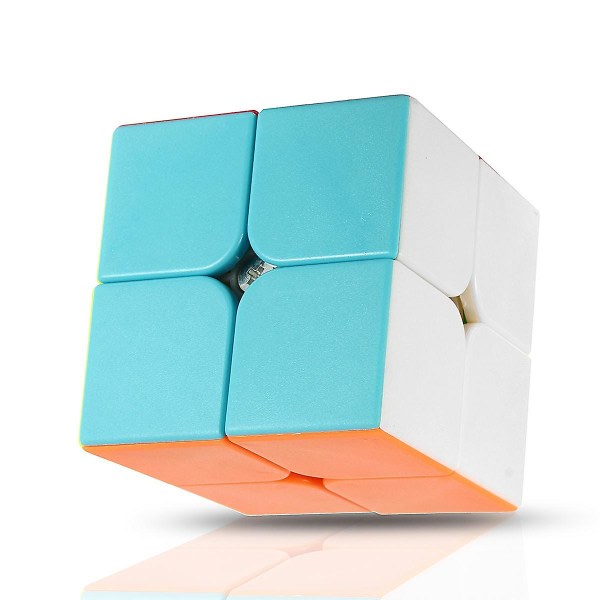 Amazing Cube 2x2 Magic Cube Anti Stress Vuxna Barn Pusselleksak Levande f?rg Fyrkantig Magic Cube Puzzle