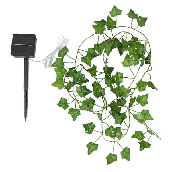 Vattentäta solcellsdrivna julbelysning med lönnlöv 10M/5M/2M Trädgårdsdekoration för bröllop och fester Enkel installation utan kabel Solar Powered 10M