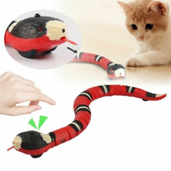 Smart Sensing Snake Cat Leksaker Elektron interaktiva leksaker för katter 1st
