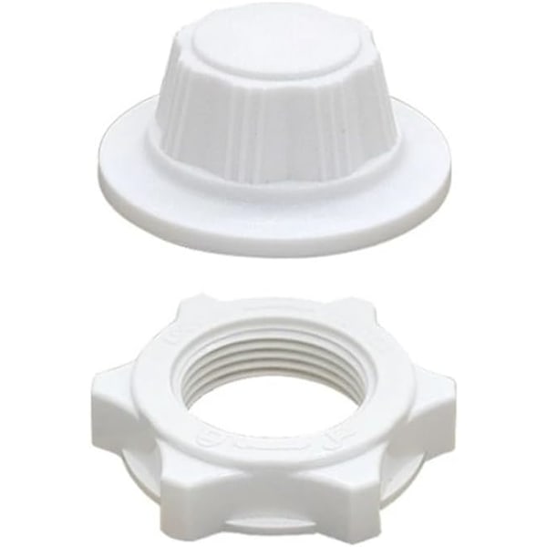 Fan nut cover set replacement floor fan nut guard fan pedestal fan fixed nut guard fan cover for blade fixing (white)