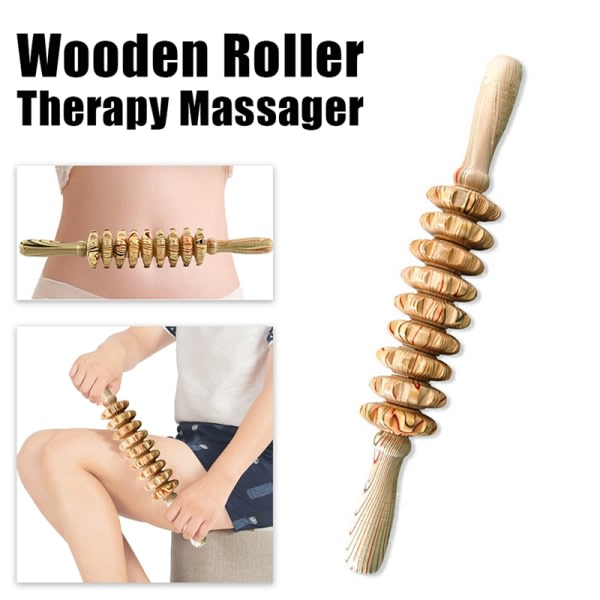 1:a tr? Roller Massager Kroppsavslappning Anti-halk massager