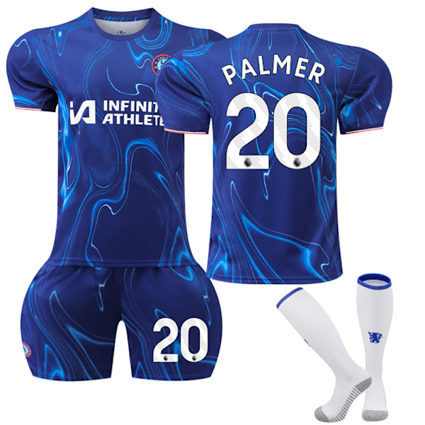 Chelsea Home Kids Football Shirt with Socks NO.20 Palmer 2024-2025