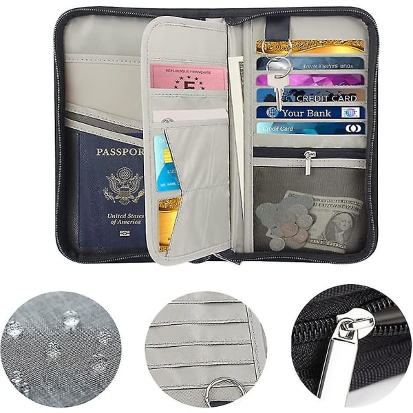 Passhållare Reseplånbok, organizer, slitstarkt case