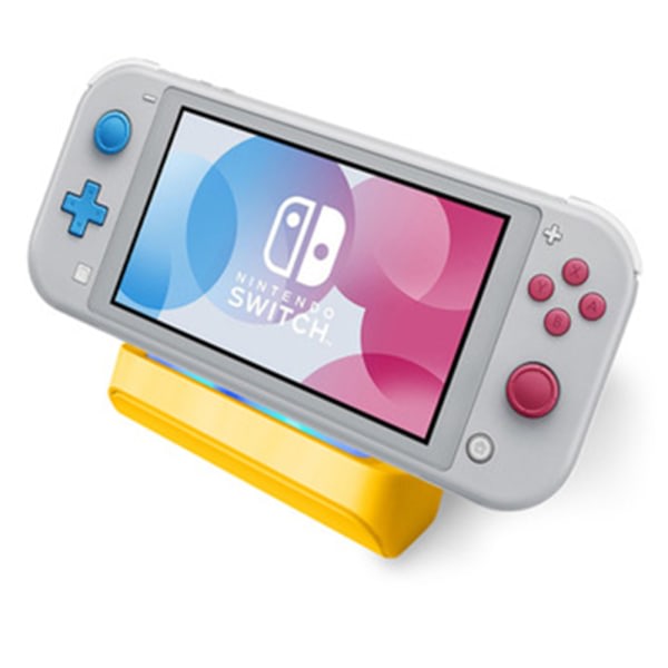 Switch Lite Charger Stand Mini Charging Display Dock Station gul grå