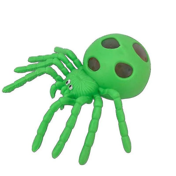 Gr?n Spider Squishy Rolig Toy Trick Antistress Toy
