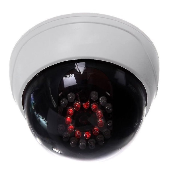 Inomhus CCTV Dummy Dome Säkerhetskamera med Ir LEDs Vita