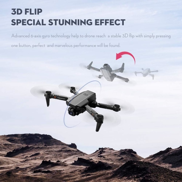 Drone med kamera 4K - RC Quadcopter för vuxna