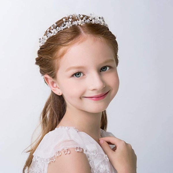 1 st flicka prinsessa bröllop pannband huvudbonad brud brudar, ZQKLA