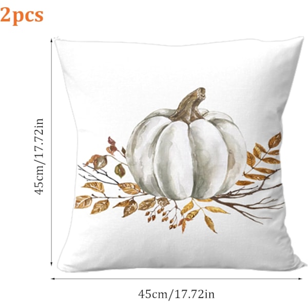 18x18 2kpl Kin Fallen Leaves Autumn Pillow Covers PBALLERED TACKING Kausittaiset tyynynpäälliset sohvalle SOFA BED 1 Autumn Pillow Covers 1 1