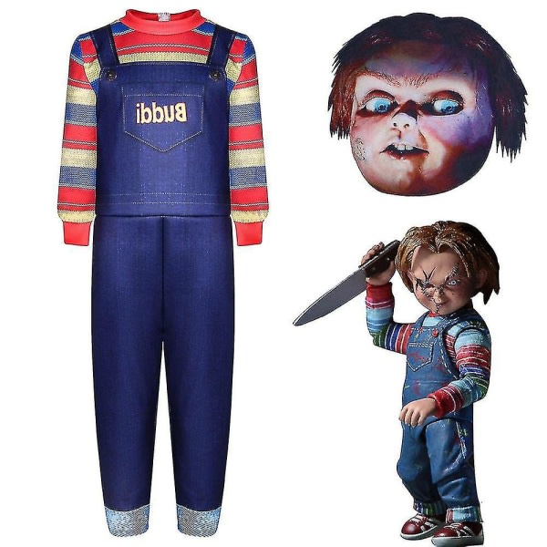 Barnlek Chucky Kostym Cosplay Barn Halloween Party Skr?ck Finklänning