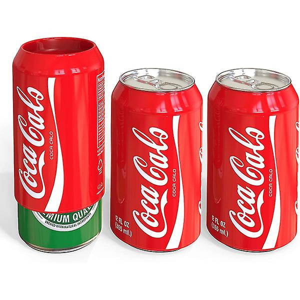 Silicone Can Cans (3 Pack) - Hide beer packaging by camouflaging it as a soda can (Red)