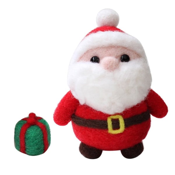 1/2/3/5 DIY Christmas Santa Claus Craft Filt Nålfiltningssats 1 st
