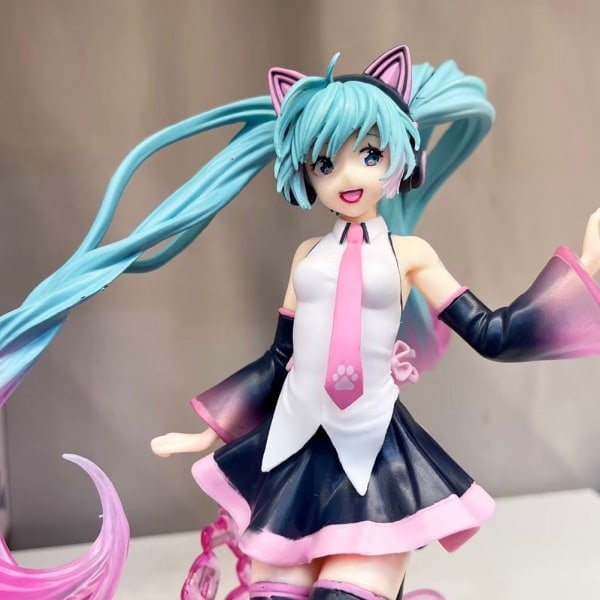 20cm Vocaloid Hatsune Miku Artist Onnellinen Syntymäpäivä Kissan Korvat Päässä - täydellinen