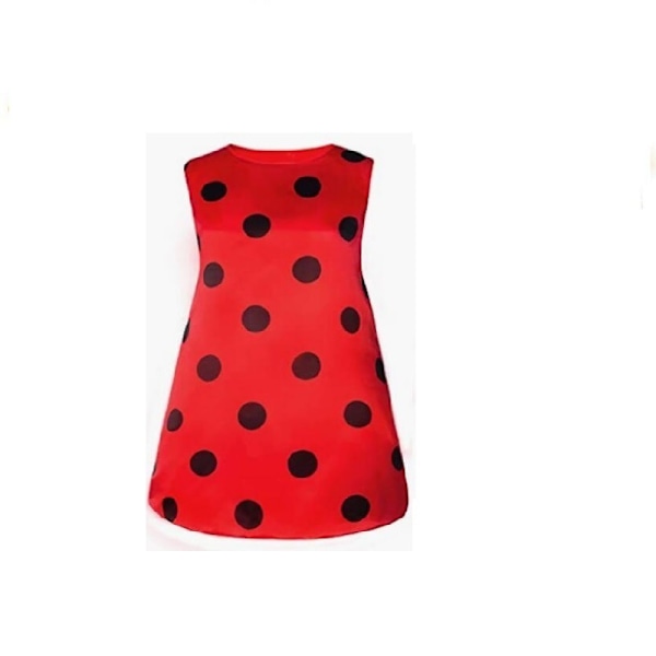 Halloween Voksen Mariehøne Bi Cosplay Party Bi Mariehøne Kostume Vinger Ladybug single clothes without props XXL