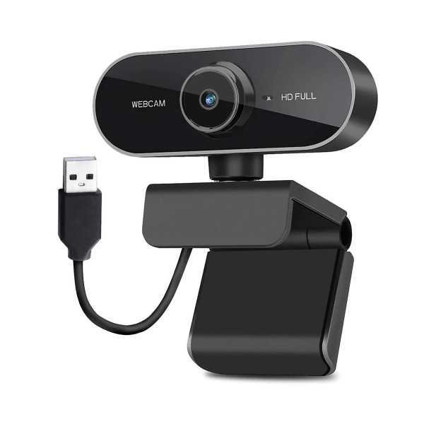 1080p HD-webbkamera med mikrofon för stationär bärbar dator