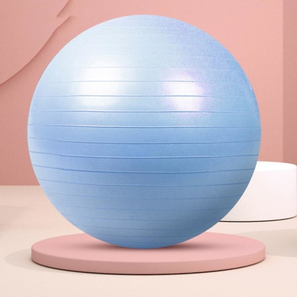 Yoga Fitness Ball, Balance Ball Stol F?r Yoga Pilates Fitness Balanstr?ning Sky Blue 55Cm