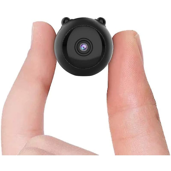 Mini wifi spionkamera, Winnes 1080p Full Hd dold kamera mikroövervakningskamera med mörkerseende och rörelsedetektering för inomhus / utomhus (svart)
