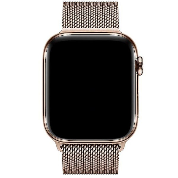 Virallinen Apple Watch Milanese Loop -ranneke (42mm / 44mm / 45mm / 49mm) - Kulta