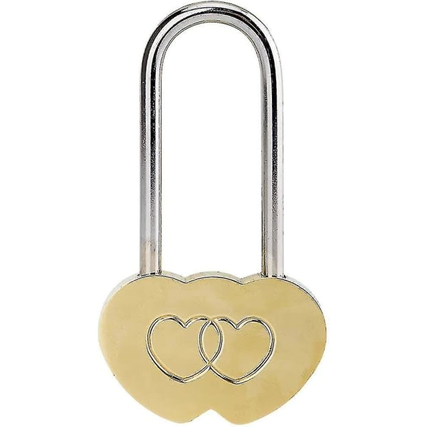 Love Lock Heart H?ngl?s: 3,5'' 40mm Heart Wish Lock Without Key Everlasting Love -