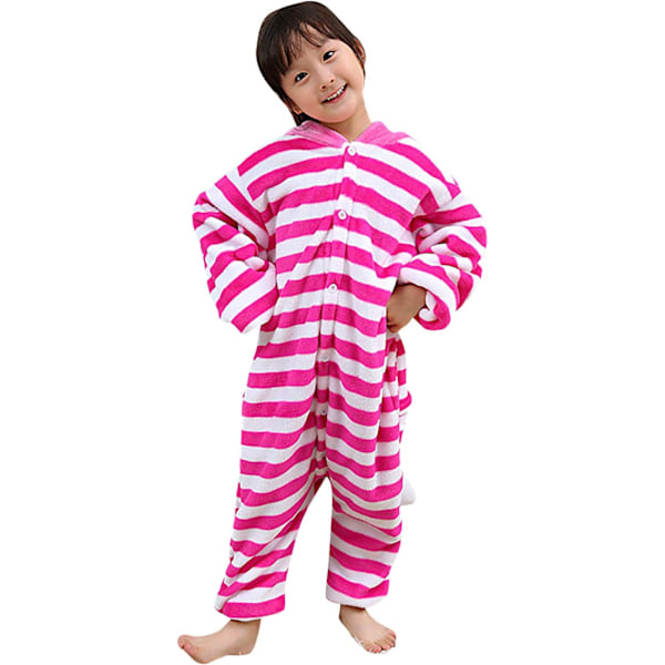 Unisex børnejumpsuits, 2023 kostume dyreonesie natkjole pyjamas hættede nattøj cosplay kigurumi nattøj jul halloween cheshirecat 110