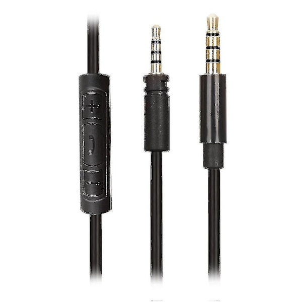 1.8m Cable For Sennheiser Momentum 2.0 With Volume Control And Microphone - Inline Lead - Black