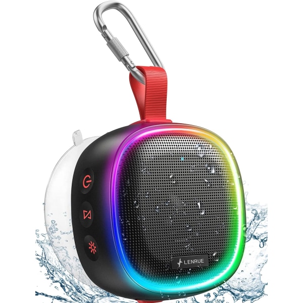 Bluetooth högtalare med RGB-ljus - Vattentät