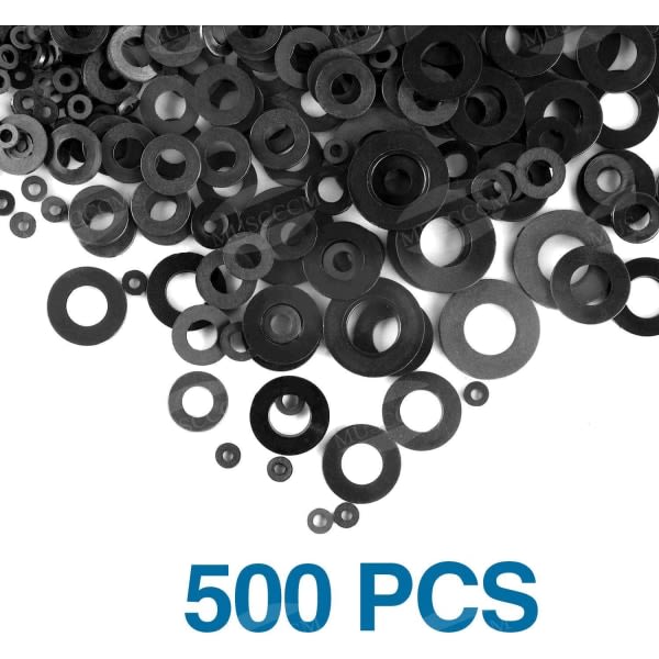 Nylon, 500 svarta platta brickor