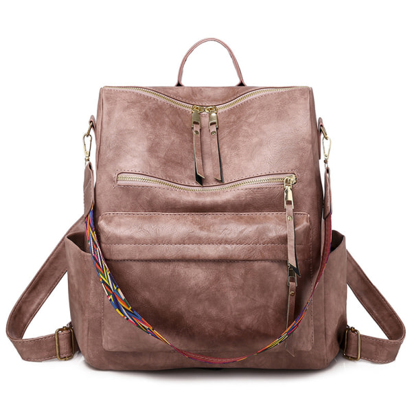 Multifunktionell ryggsäck för kvinnor i väska - Rosa